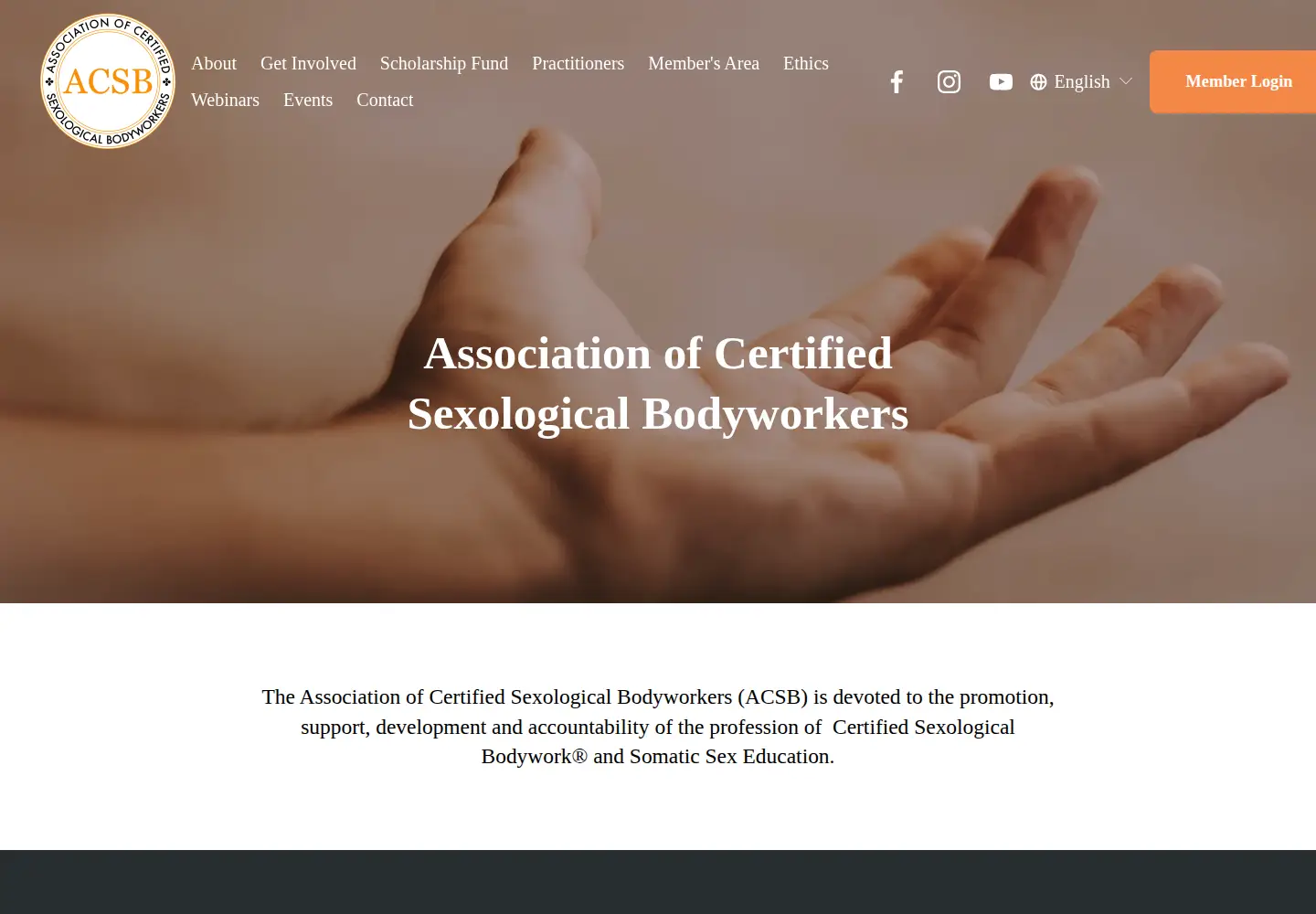 Screenshot of sexologicalbodyworkers.org