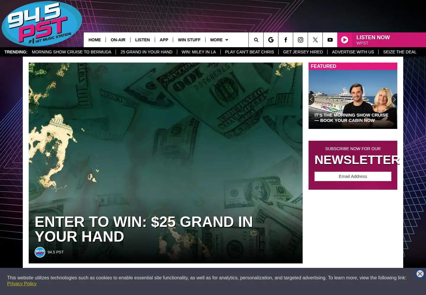 Screenshot of wpst.com