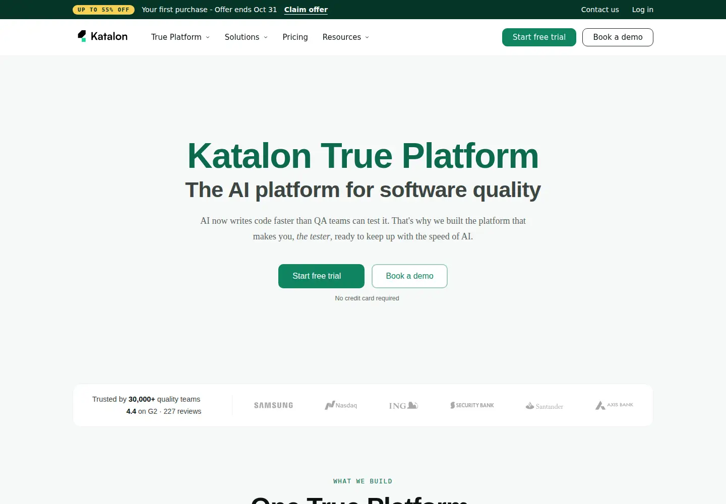 Screenshot of katalon.com