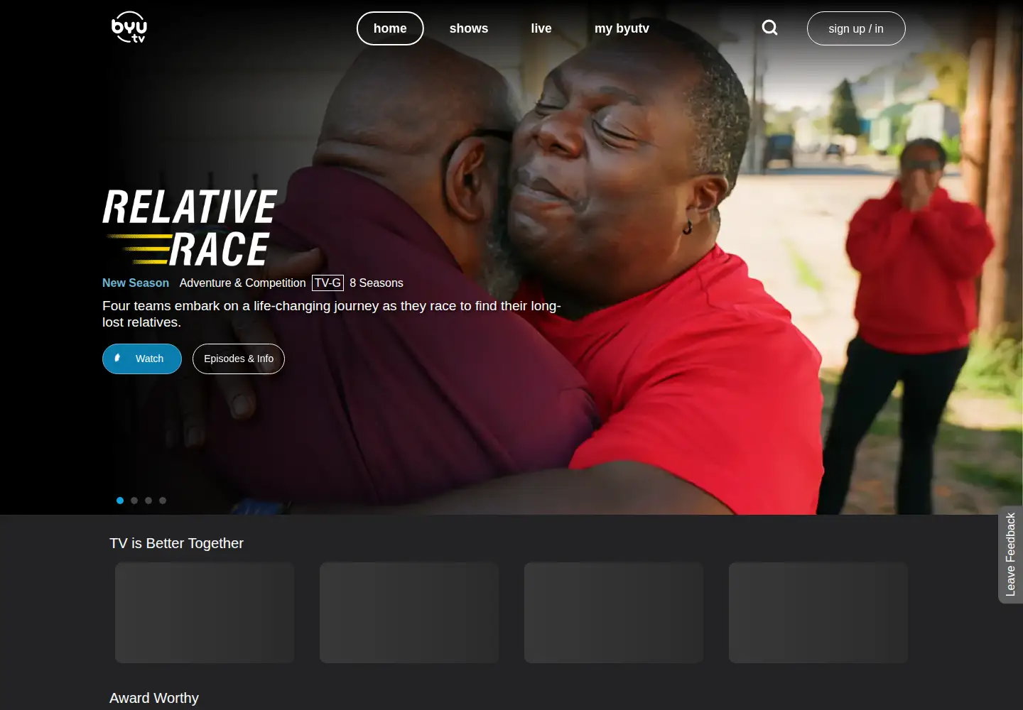 Screenshot of byutv.org