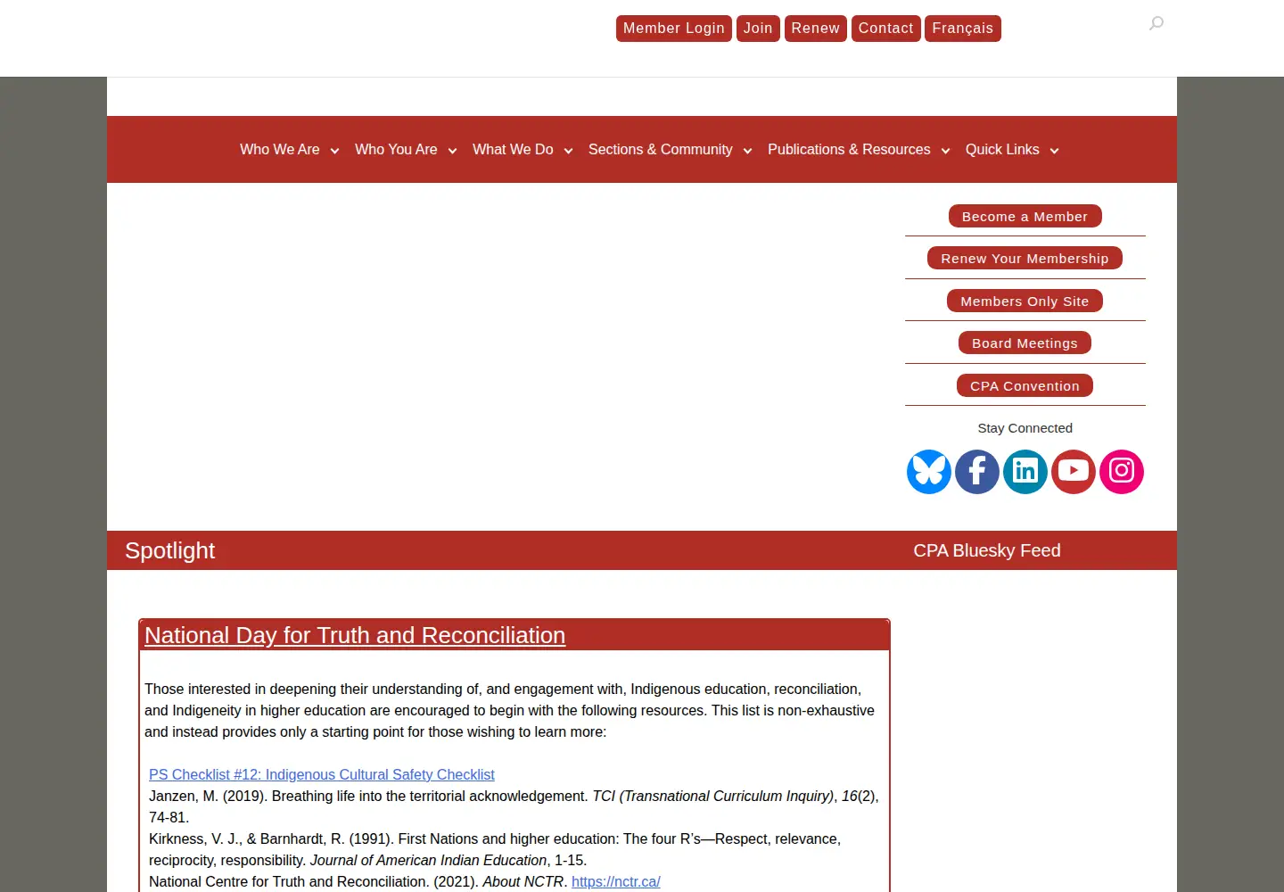 Screenshot of cpa.ca