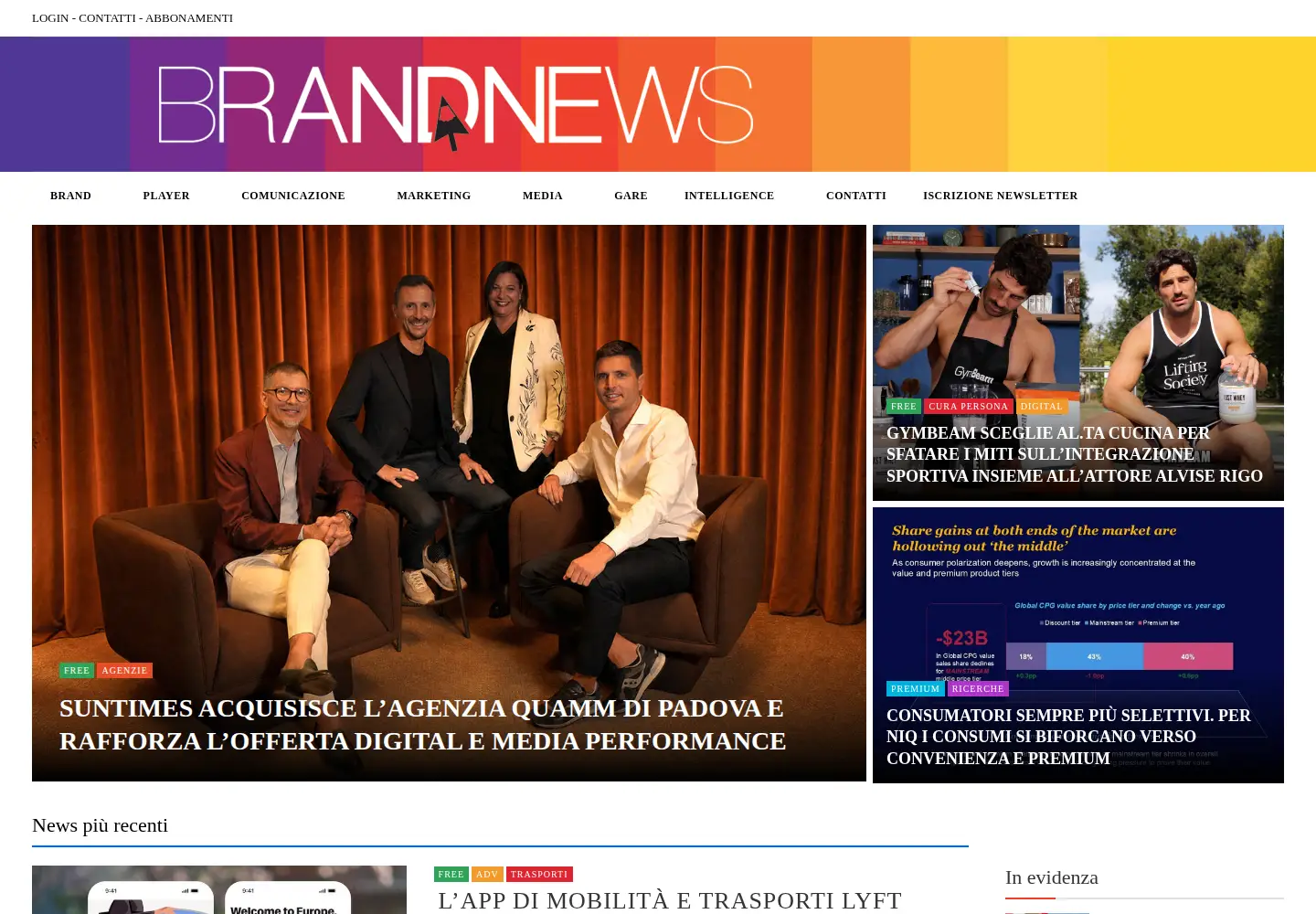 Screenshot of brand-news.it