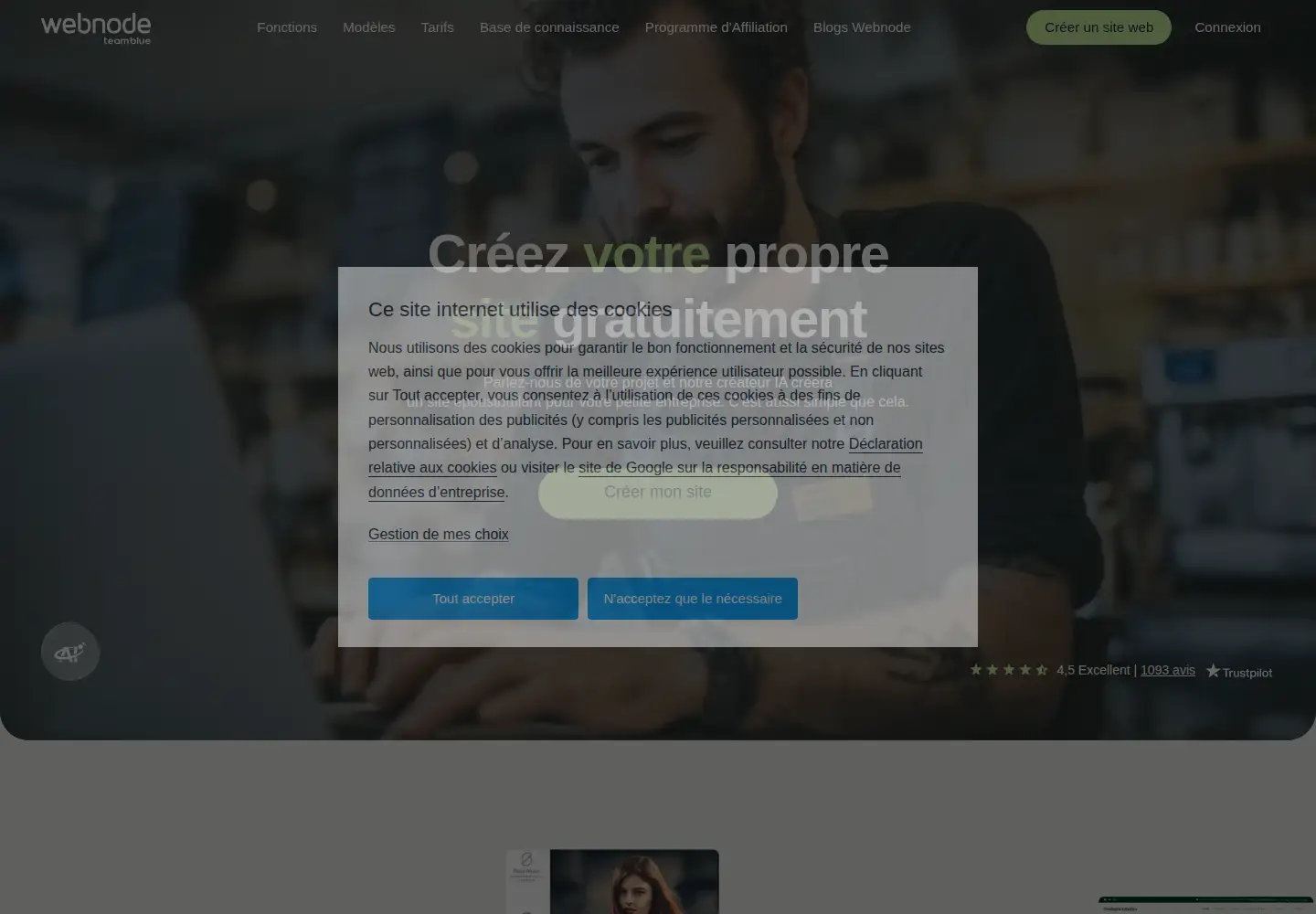 Screenshot of webnode.fr