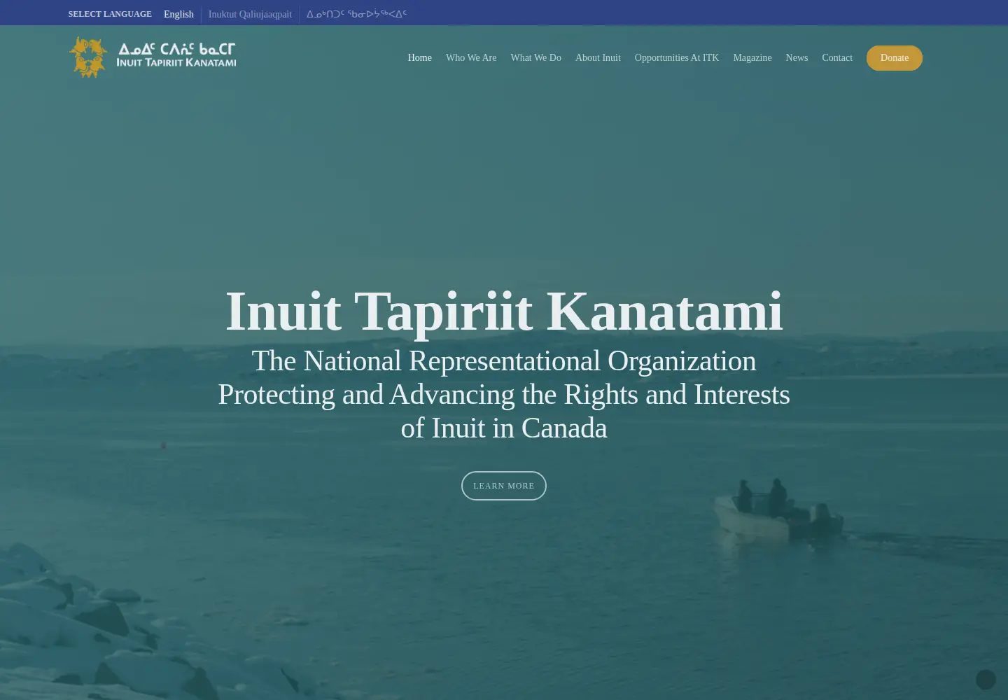 Screenshot of itk.ca