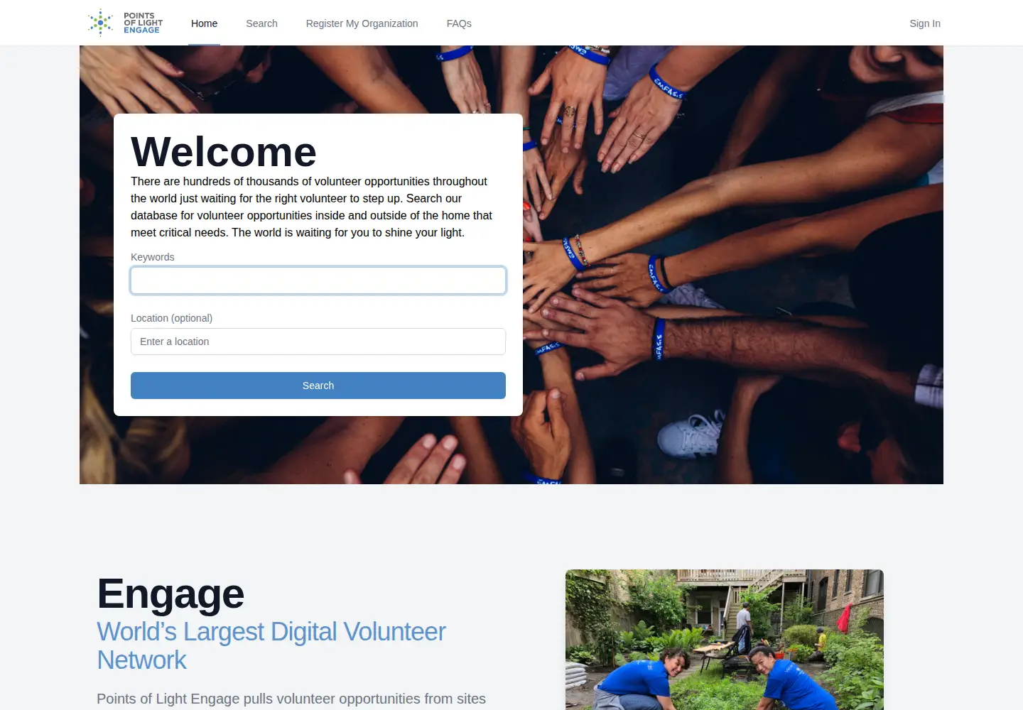 Screenshot of allforgood.org