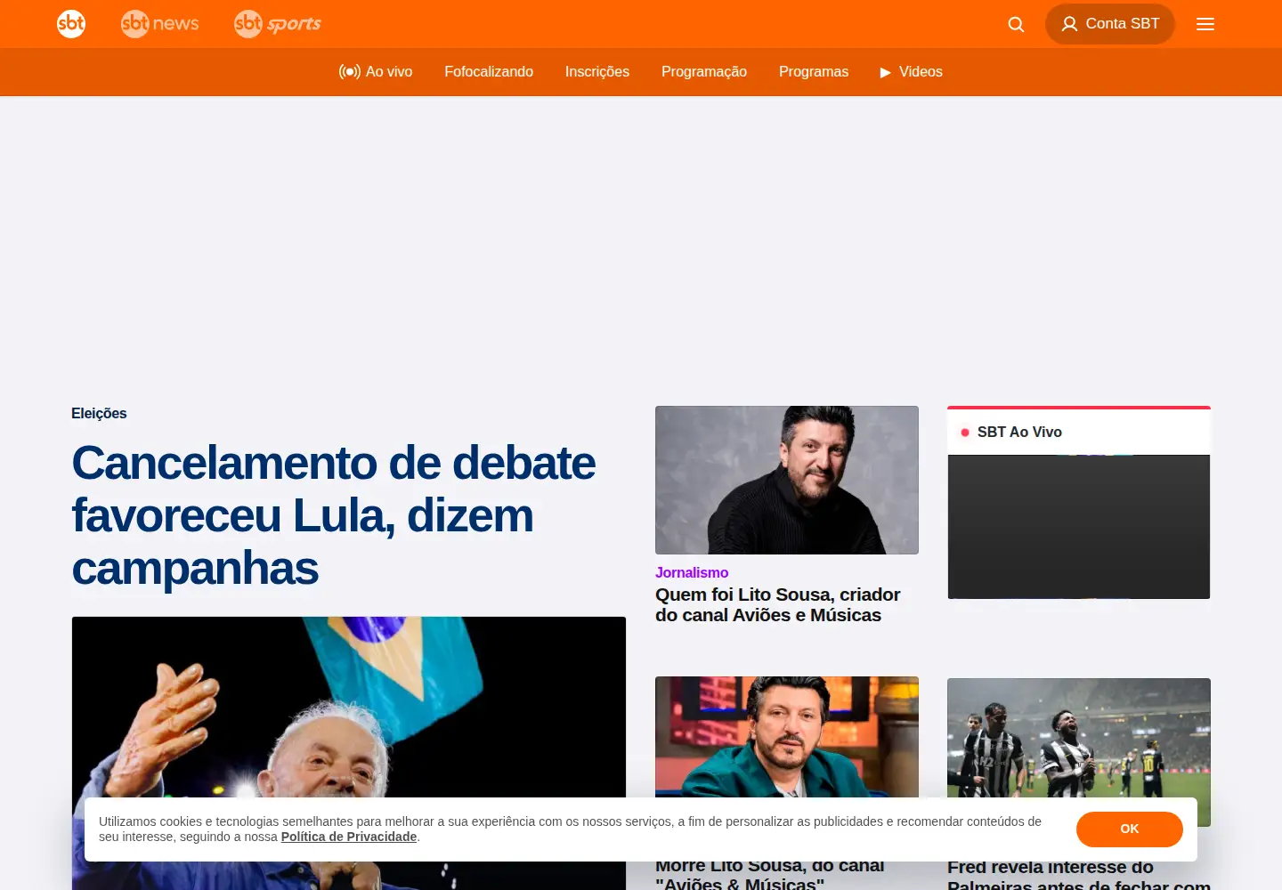 Screenshot of sbt.com.br