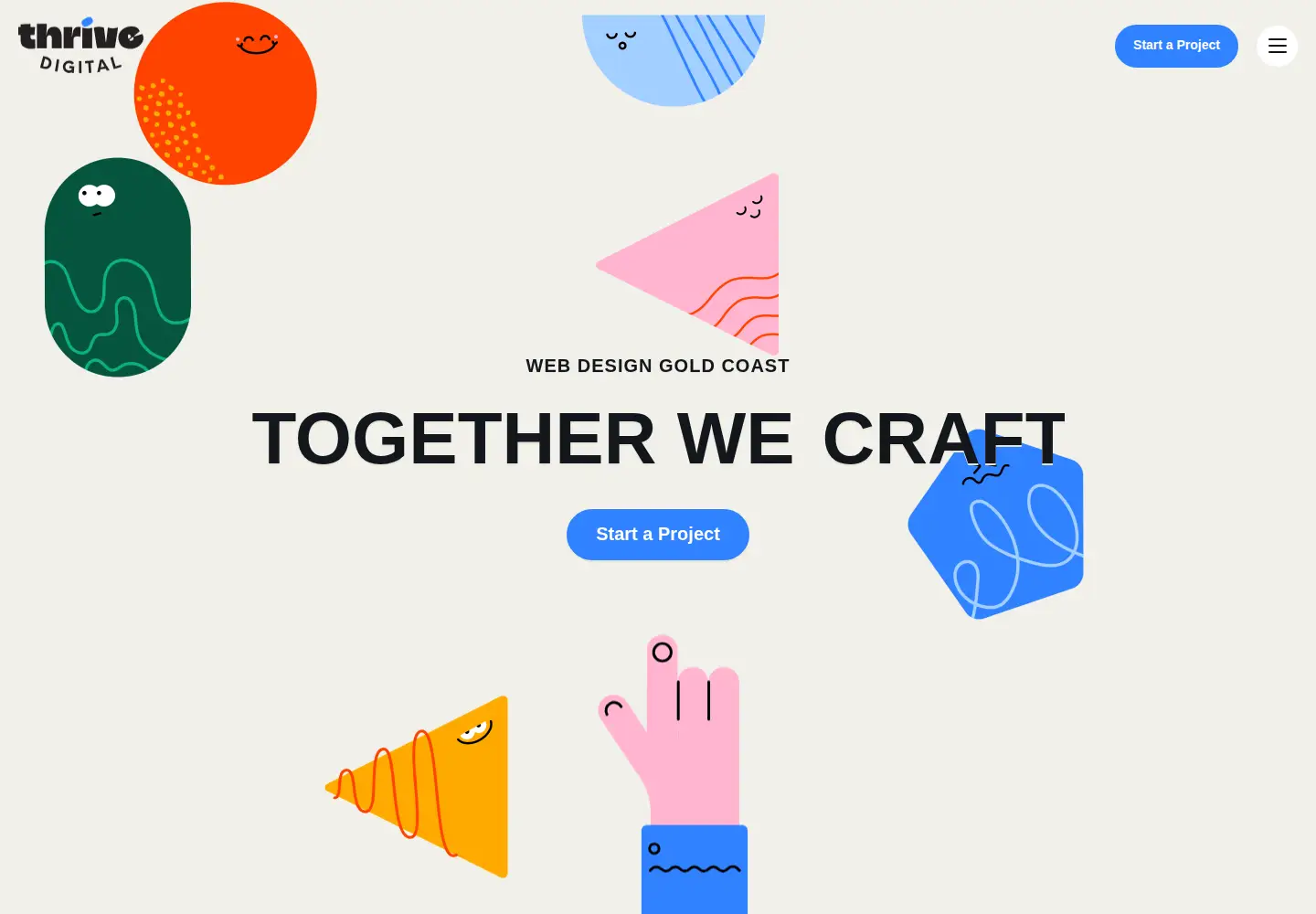Screenshot of thriveweb.com.au