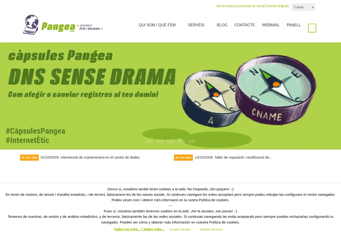 Screenshot of pangea.org