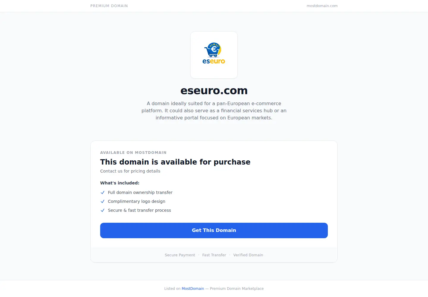 Screenshot of eseuro.com