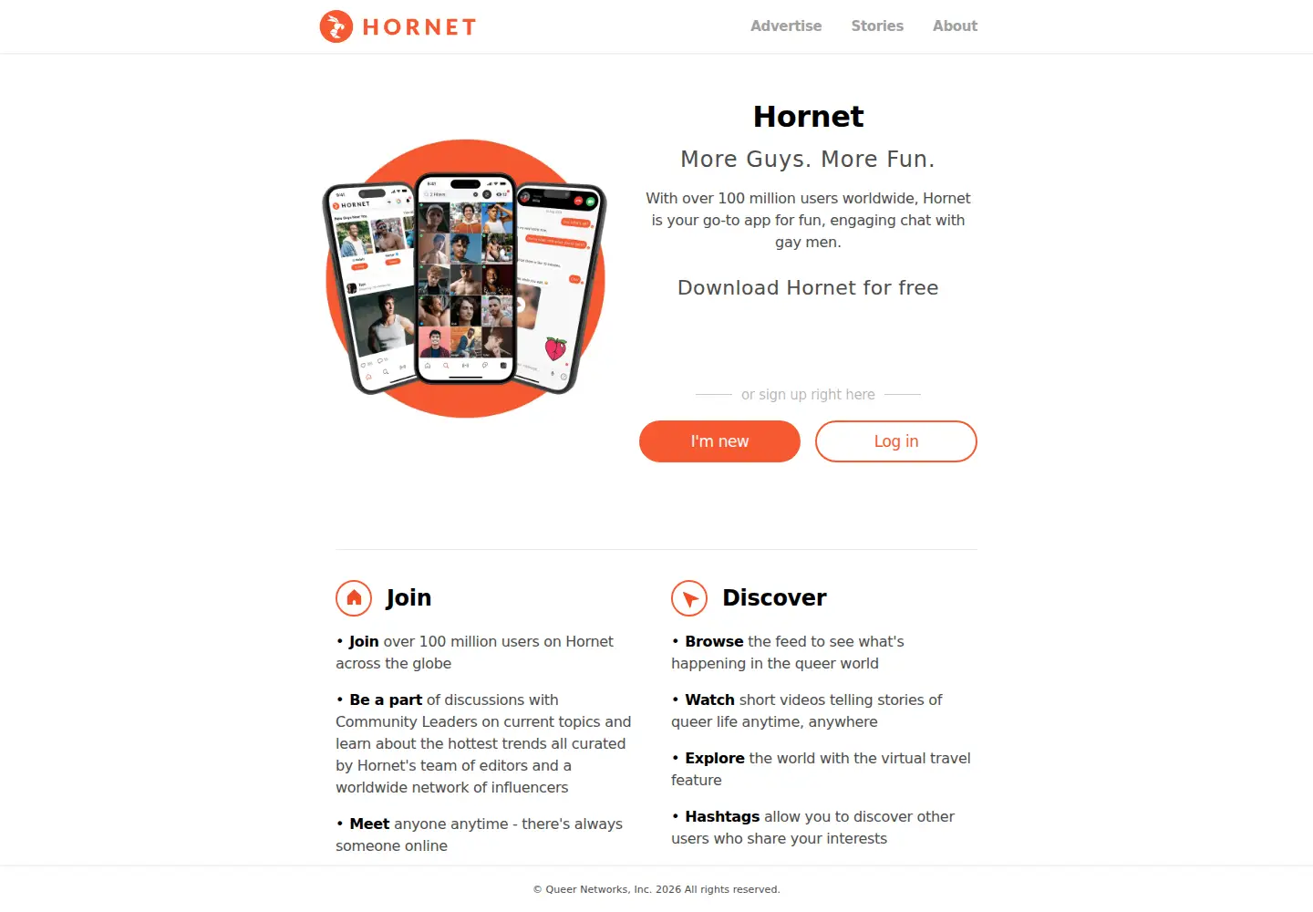 Screenshot of hornet.com