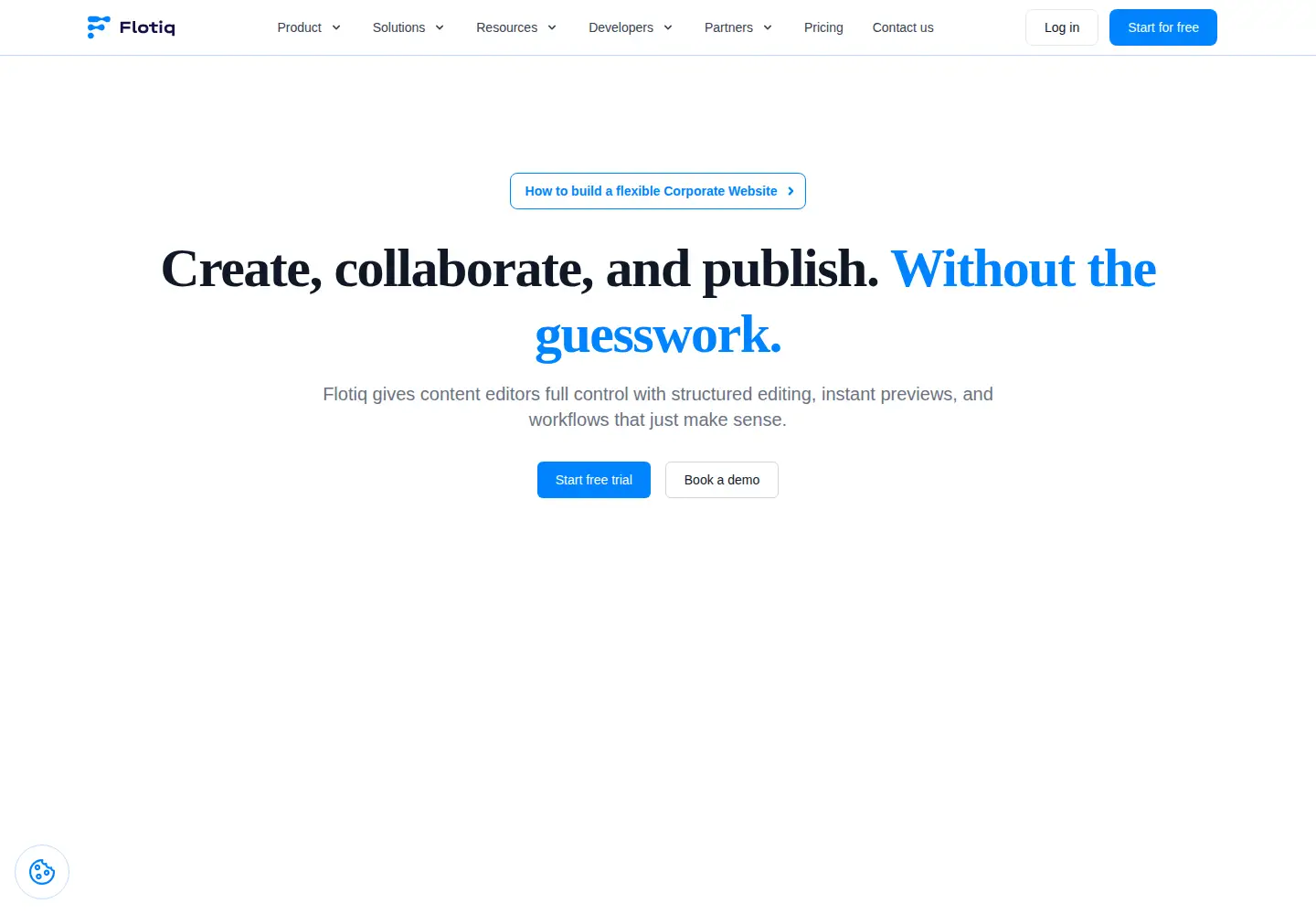 Screenshot of flotiq.com
