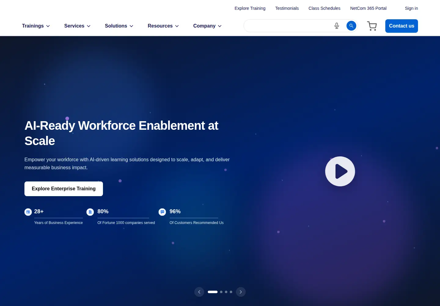 Screenshot of netcomlearning.com