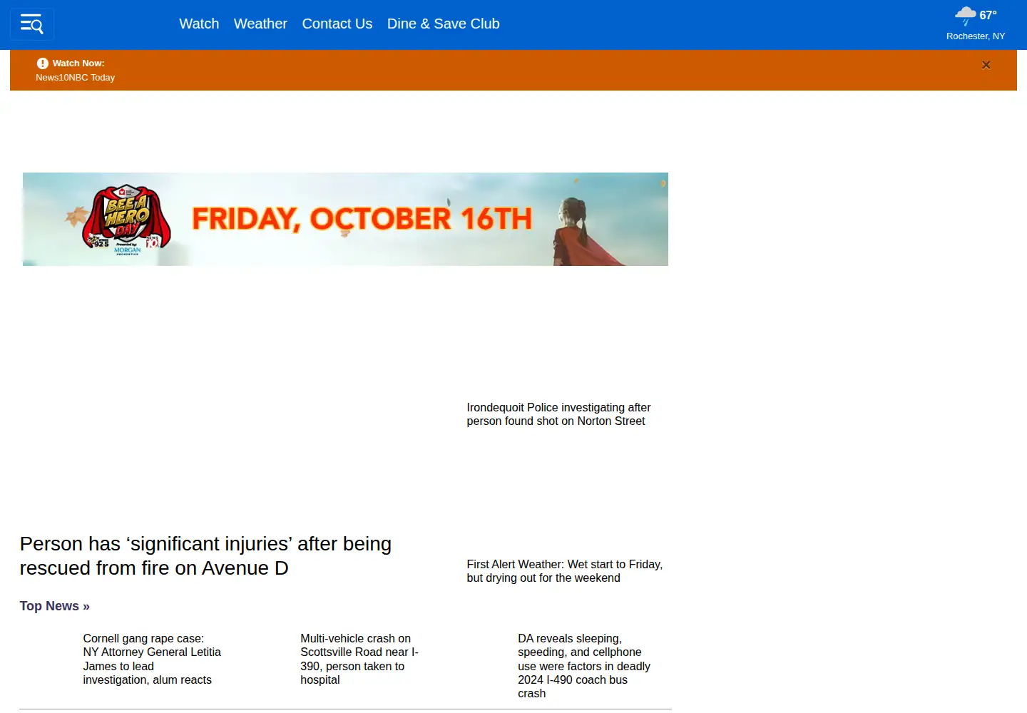 Screenshot of whec.com
