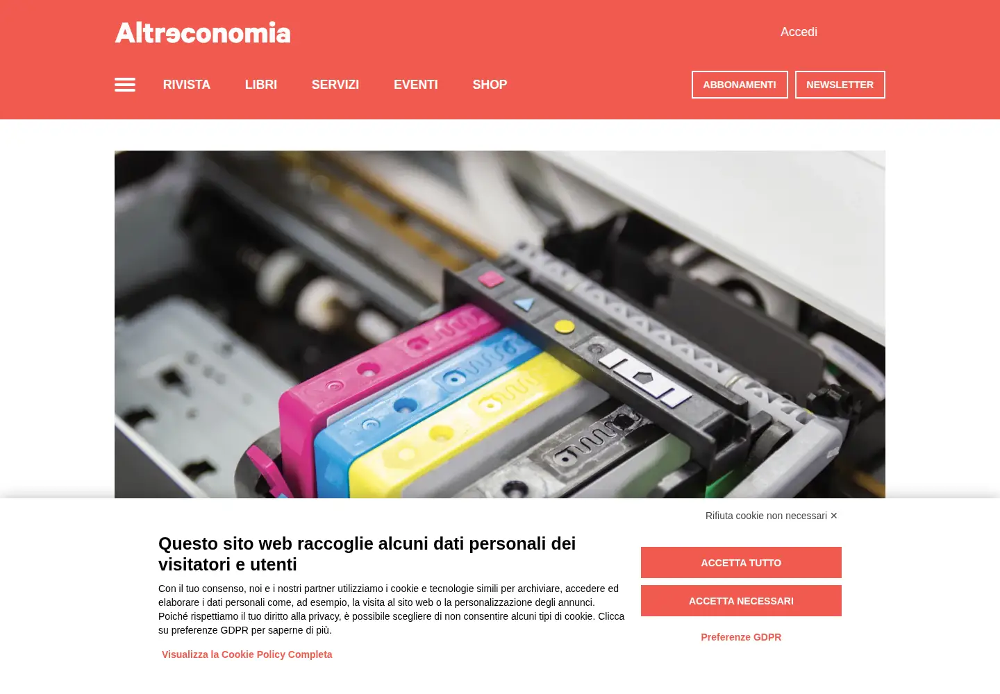Screenshot of altreconomia.it