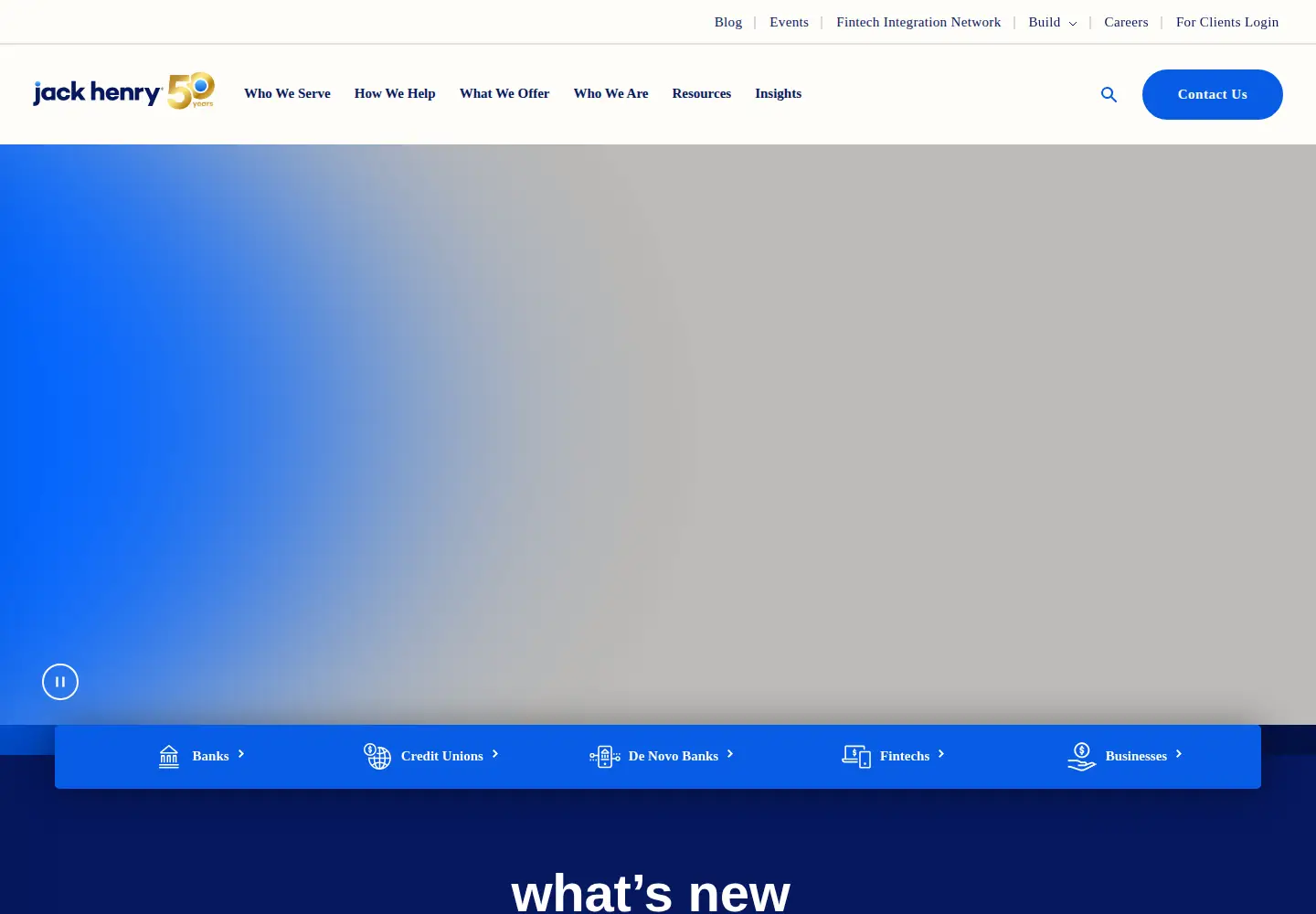 Screenshot of jackhenry.com