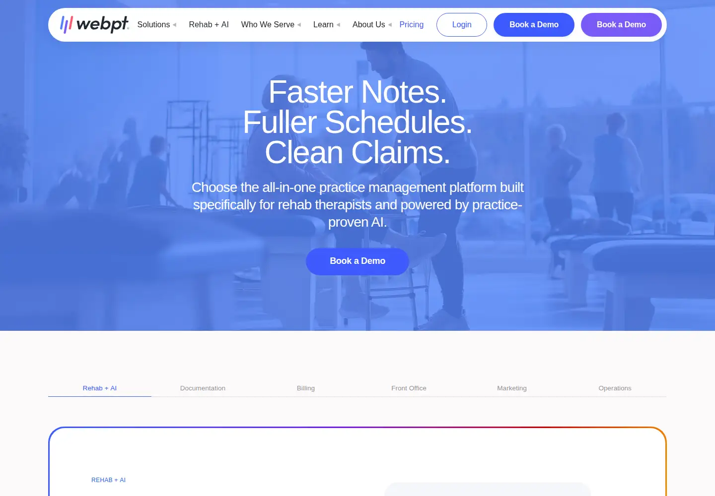 Captured homepage of webpt.com in the current scan