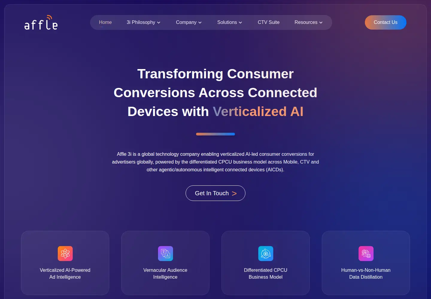 Screenshot of affle.com