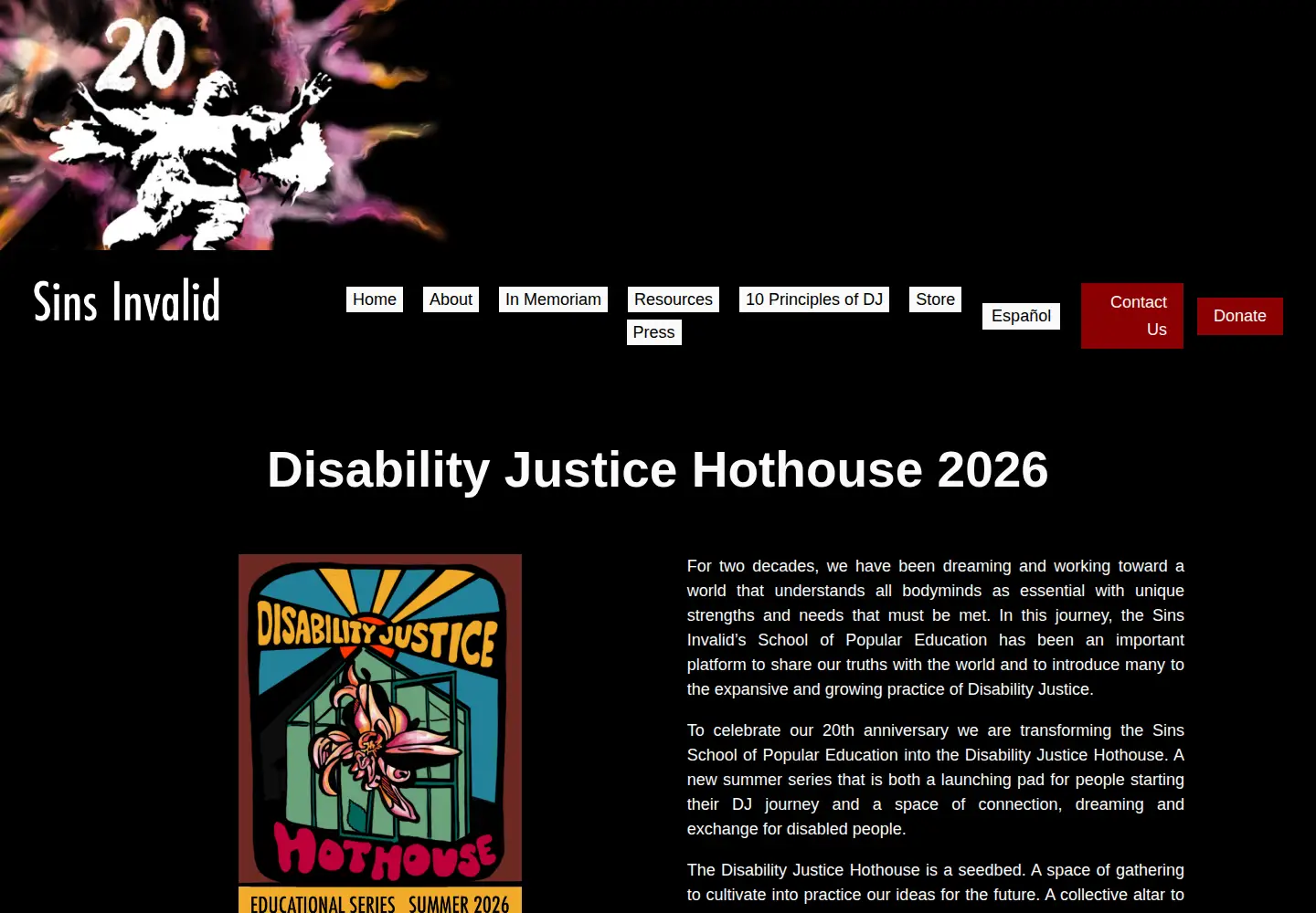 Screenshot of sinsinvalid.org
