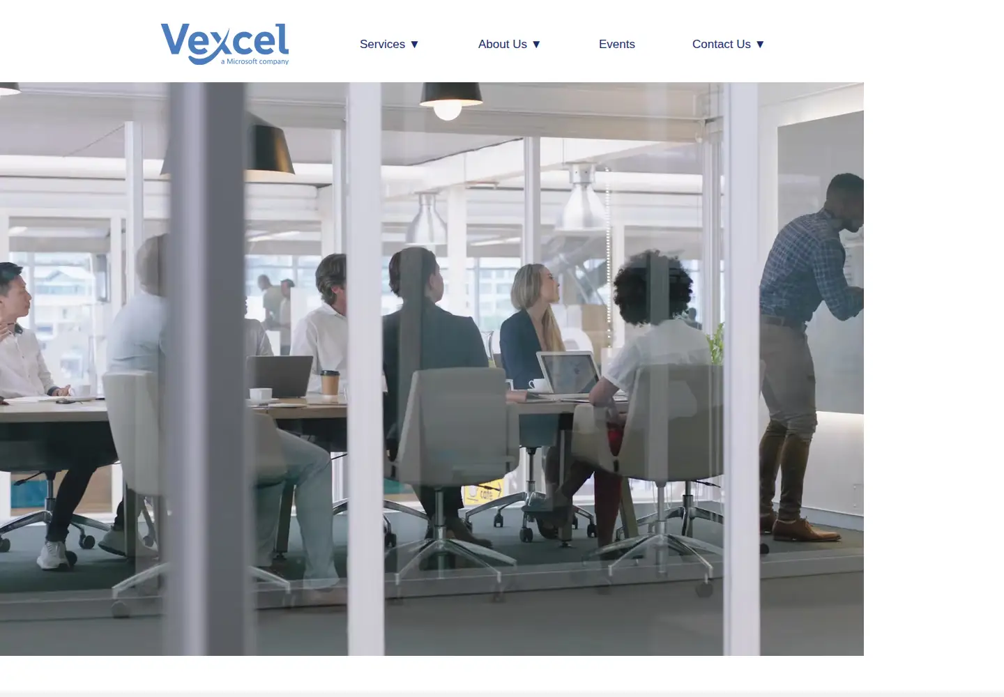 Screenshot of vexcel.com