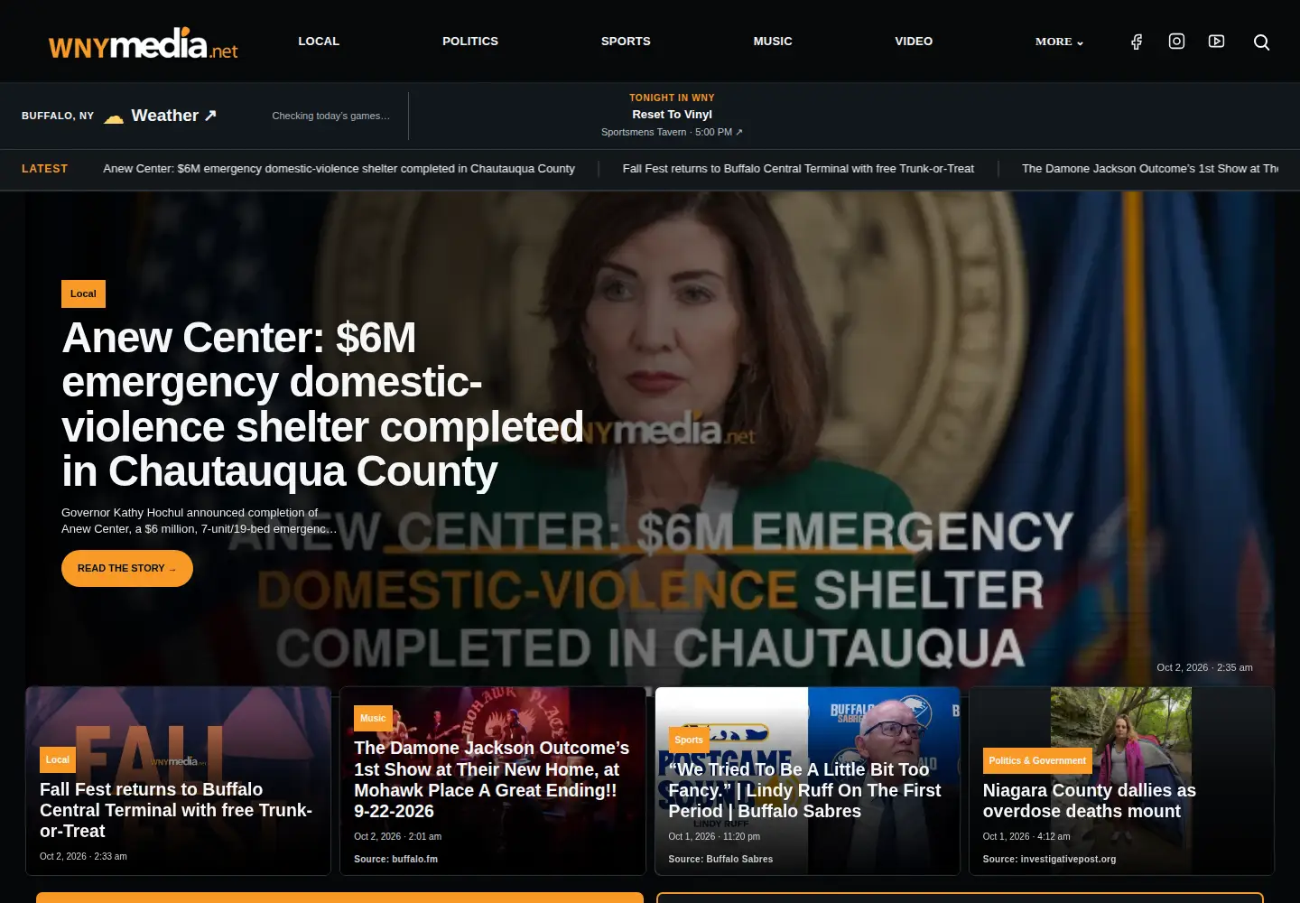Screenshot of wnymedia.net