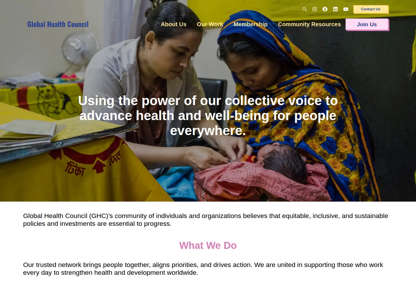 Screenshot of globalhealth.org