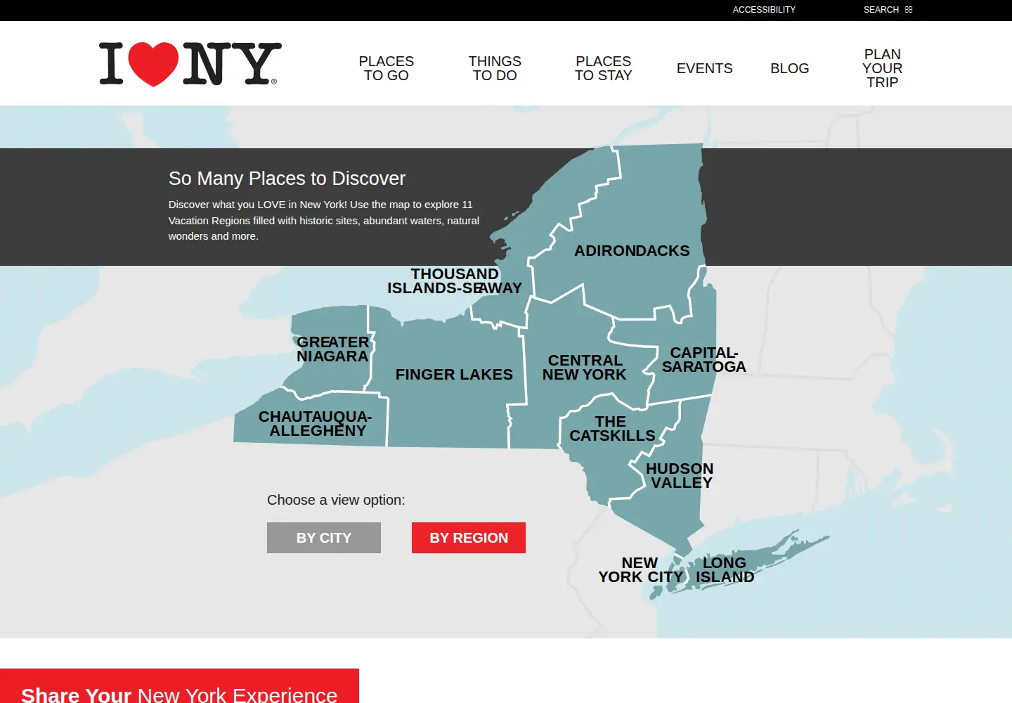 Captured homepage of iloveny.com in the current scan