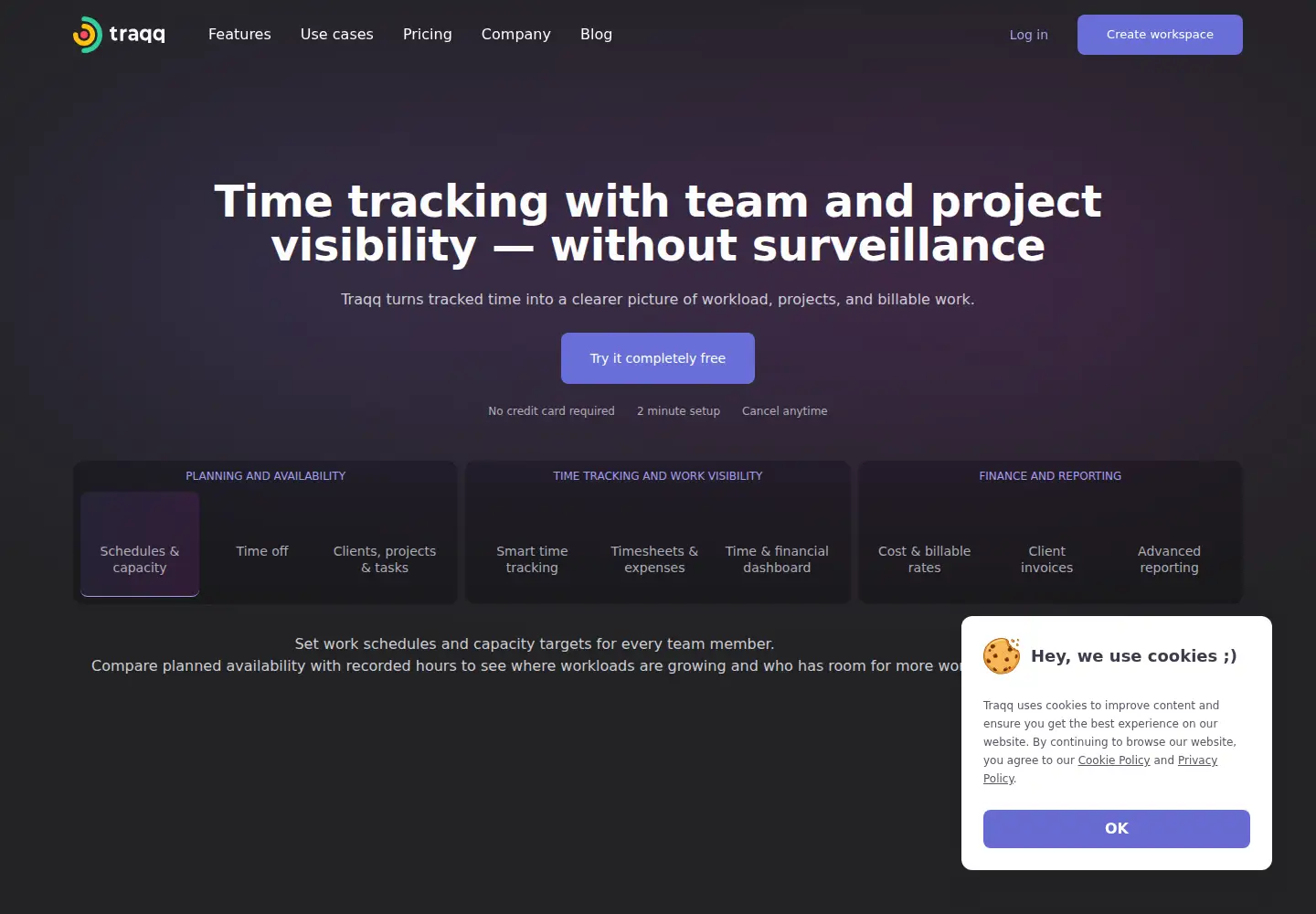 Screenshot of traqq.com
