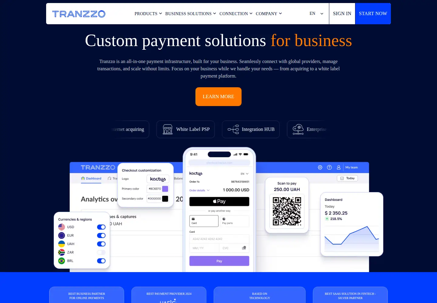 Screenshot of tranzzo.com