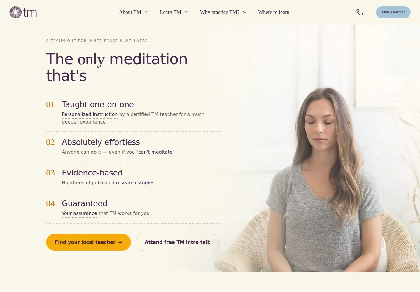 Screenshot of tm.org