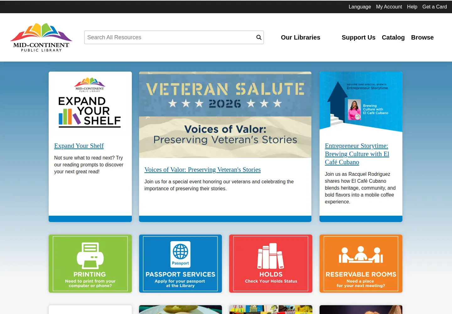 Screenshot of mymcpl.org