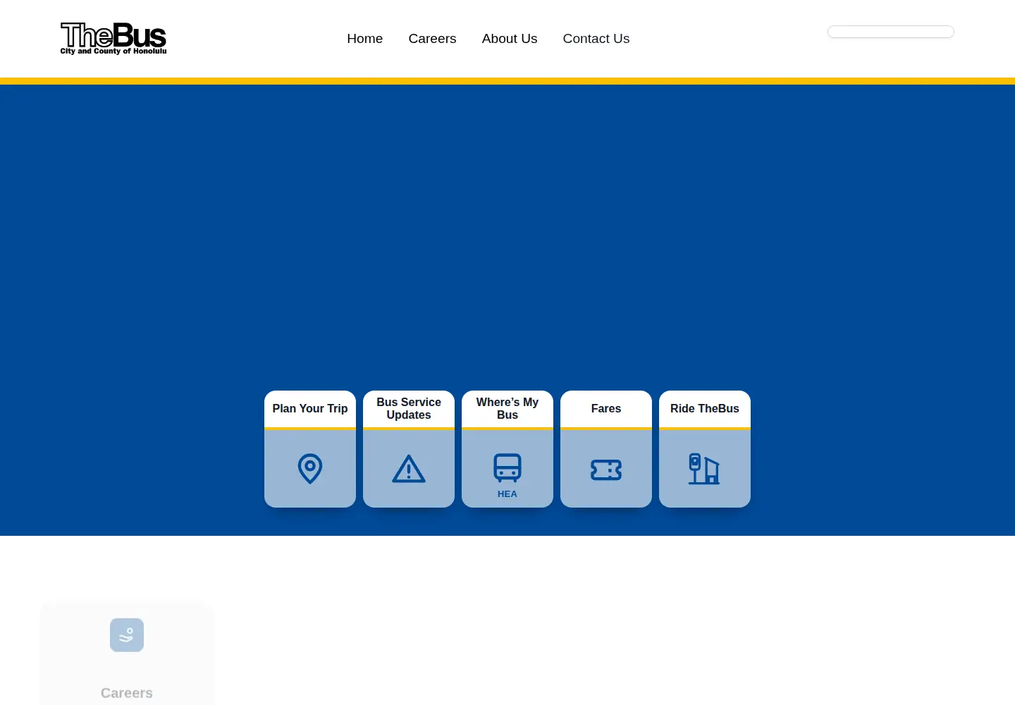 Screenshot of thebus.org
