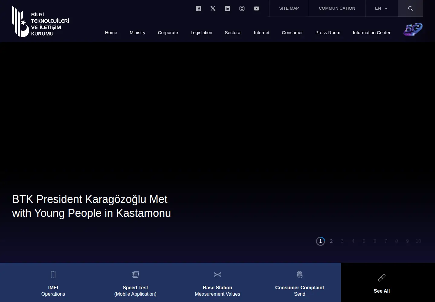 Screenshot of btk.gov.tr