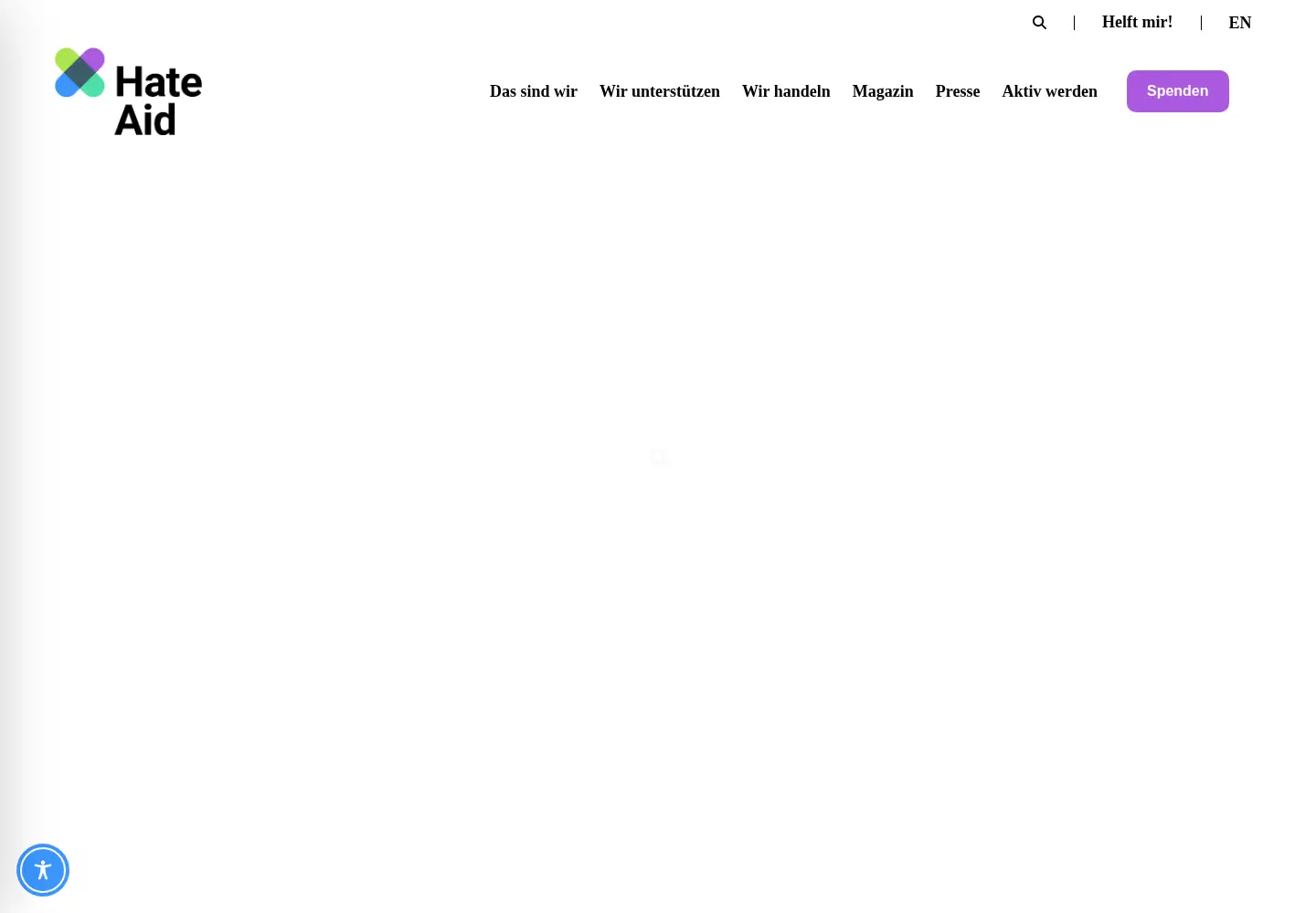 Screenshot of hateaid.org