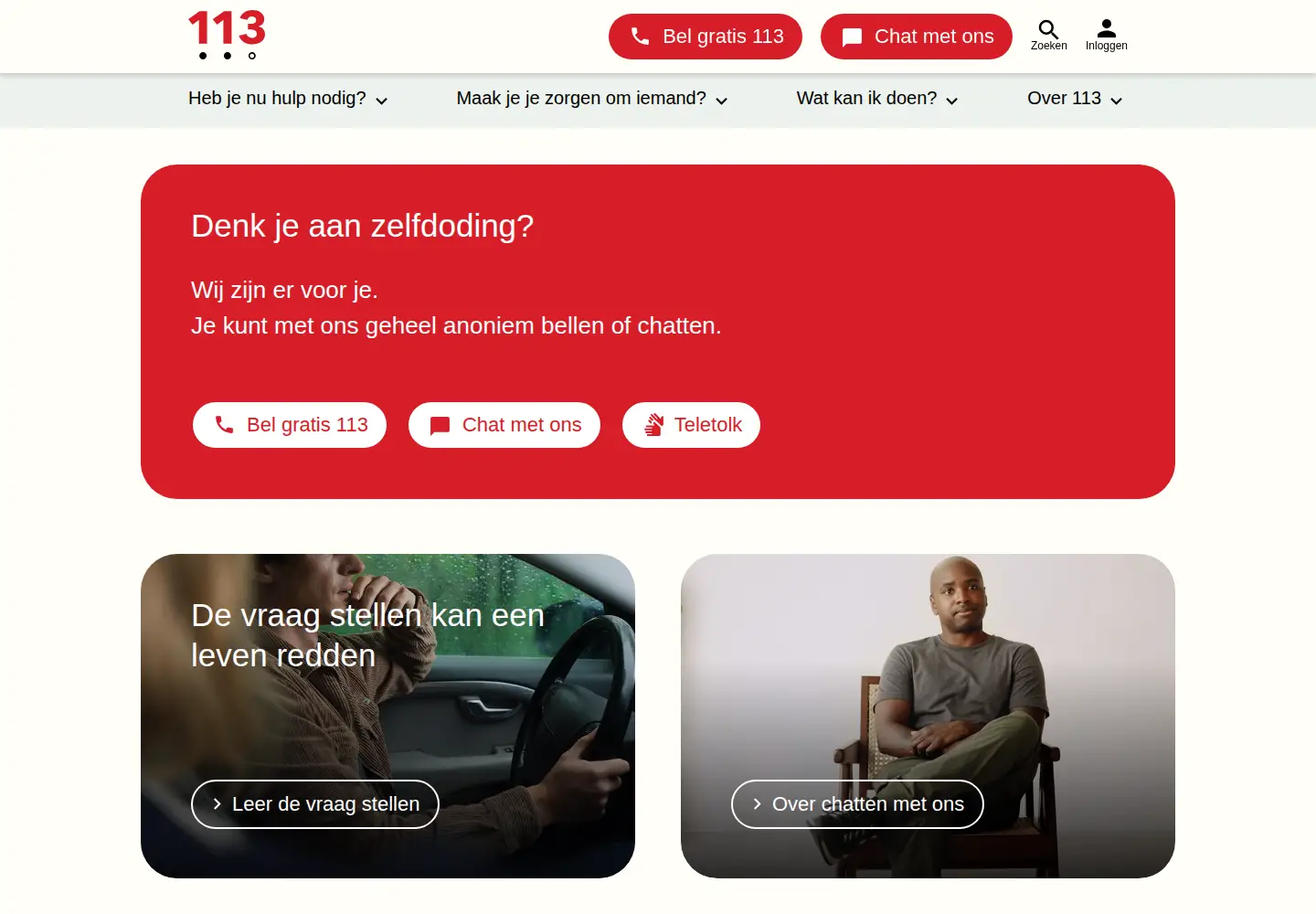 Screenshot of 113.nl