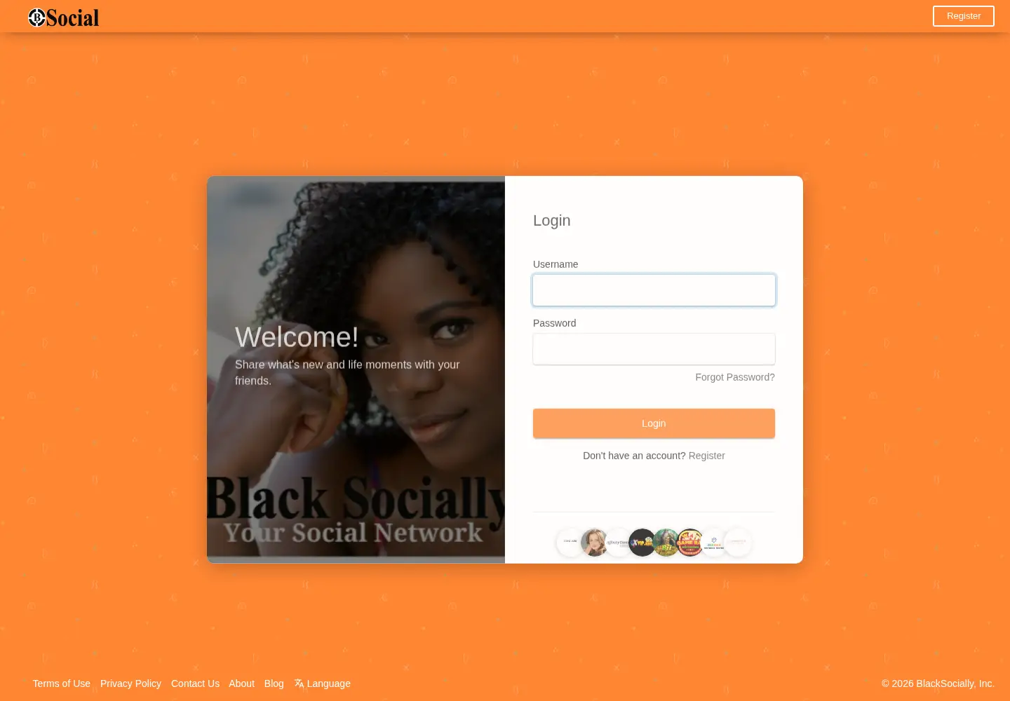 Screenshot of blacksocially.com