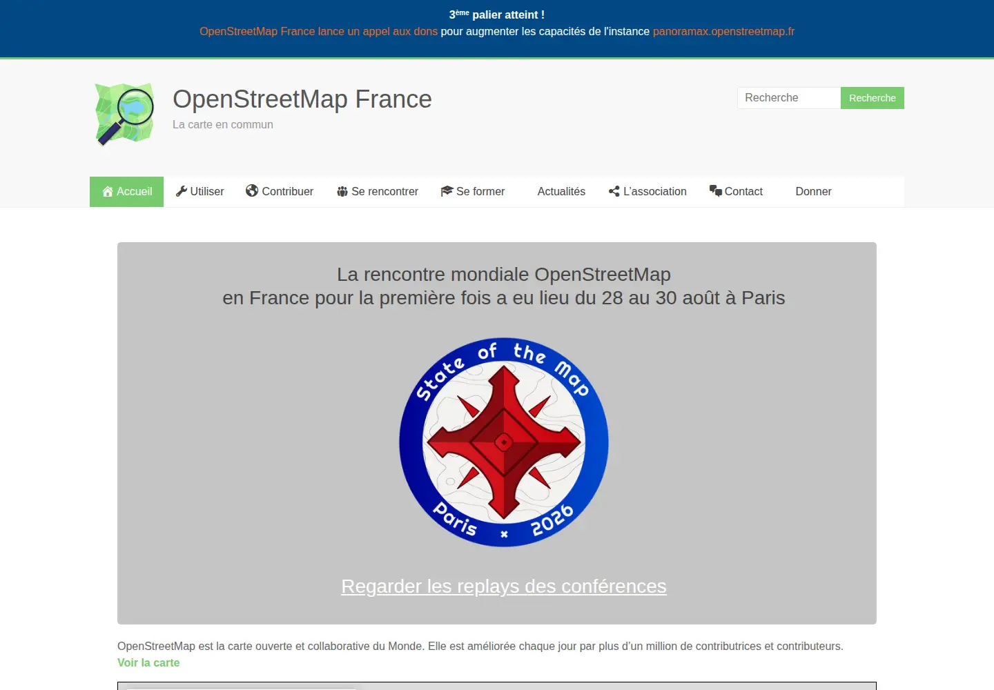 Screenshot of osmfr.org