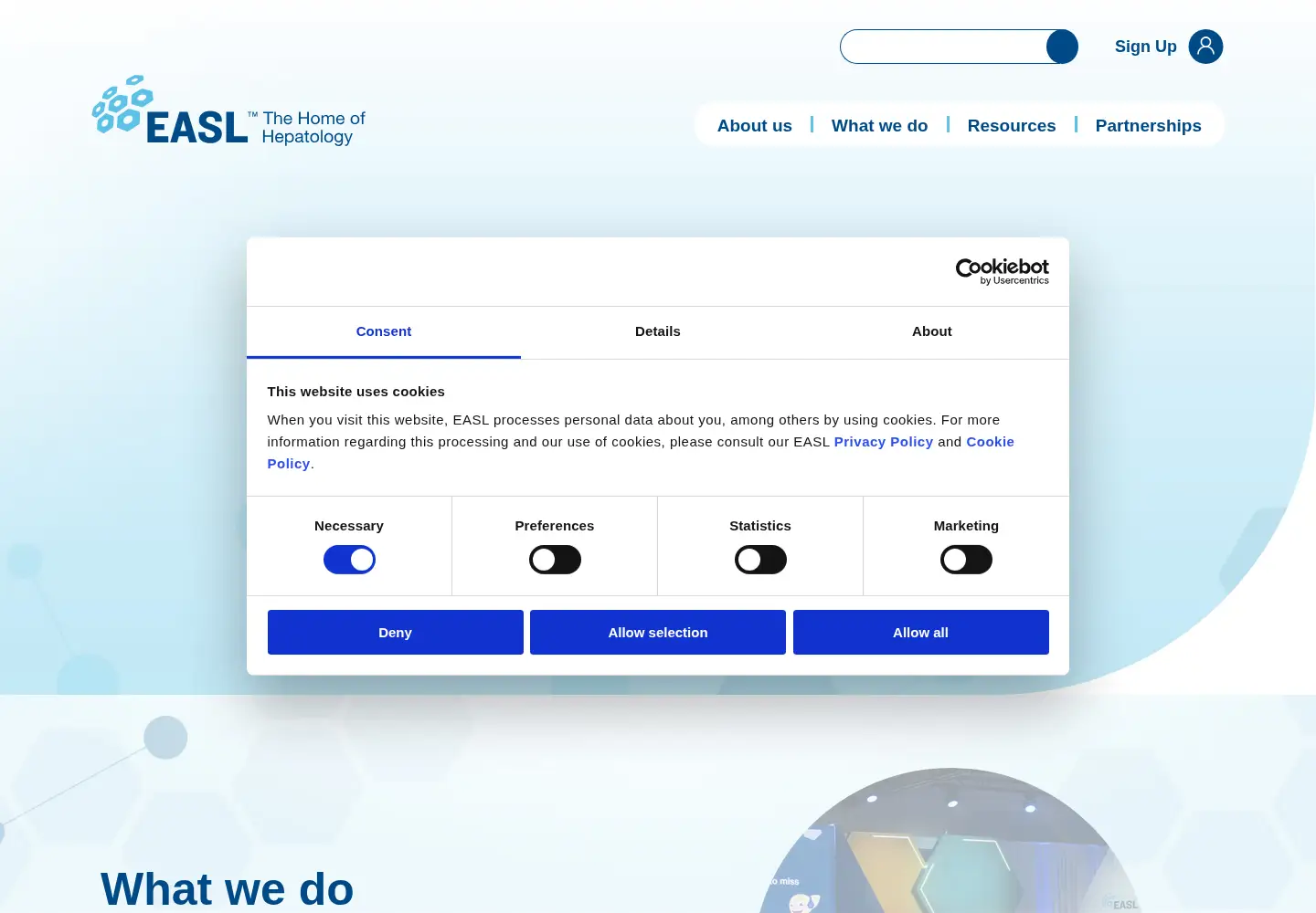 Screenshot of easl.eu