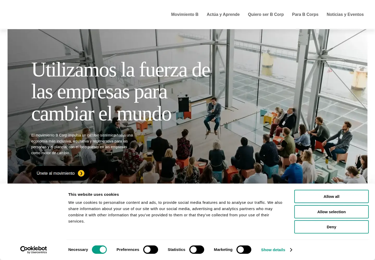 Screenshot of bcorpspain.es