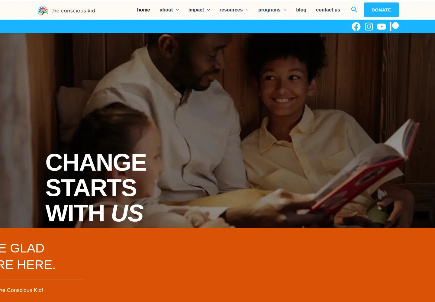 Screenshot of theconsciouskid.org