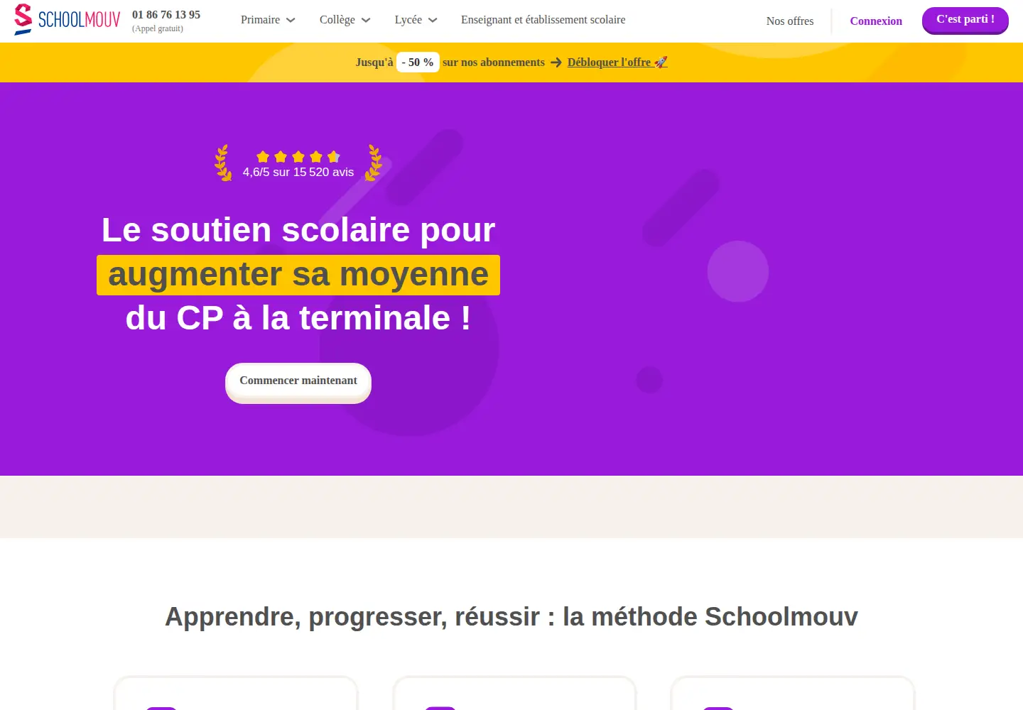Screenshot of schoolmouv.fr