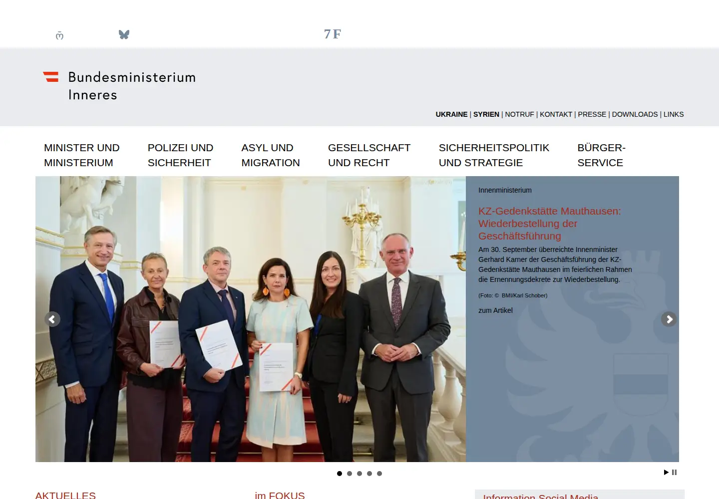 Screenshot of bmi.gv.at