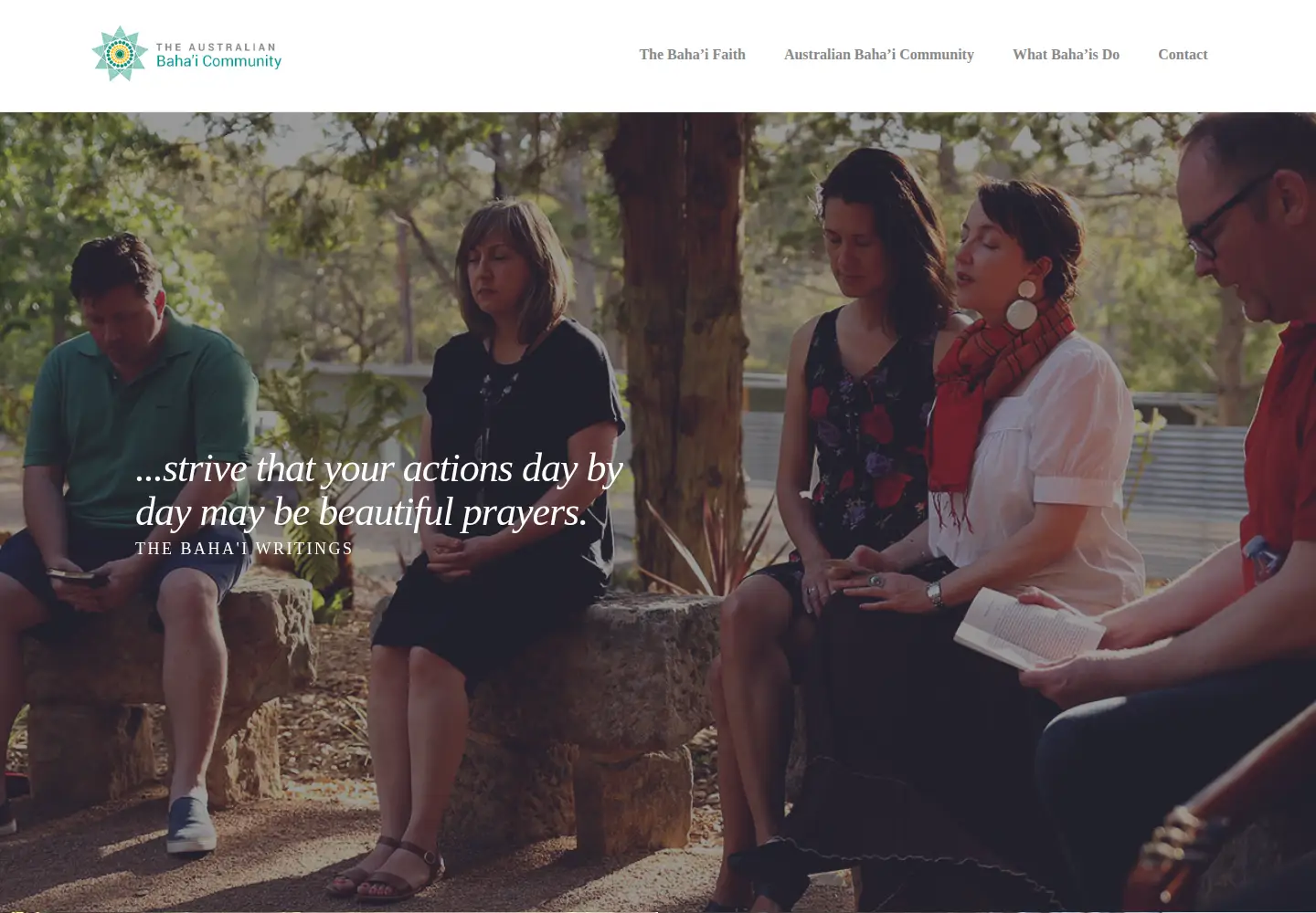 Screenshot of bahai.org.au