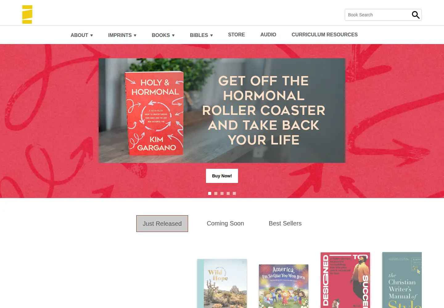 Screenshot of zondervan.com