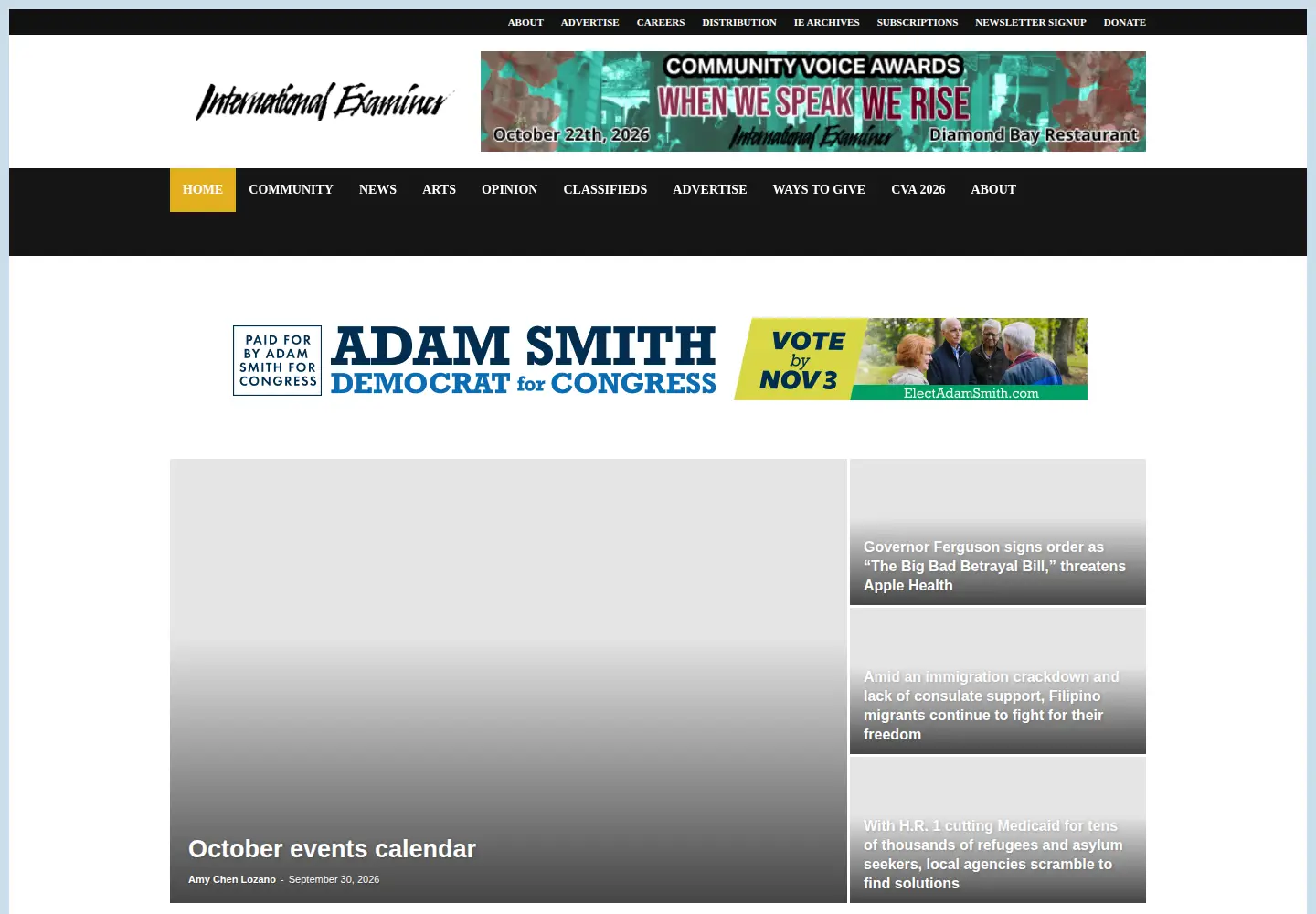 Screenshot of iexaminer.org