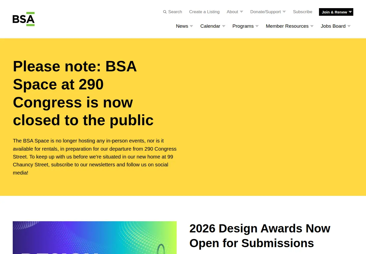 Screenshot of architects.org
