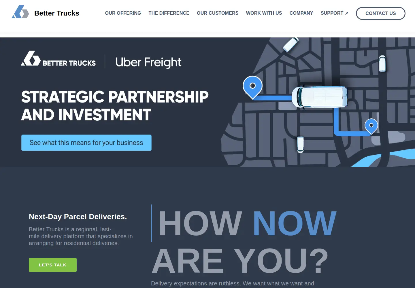 Screenshot of bettertrucks.com