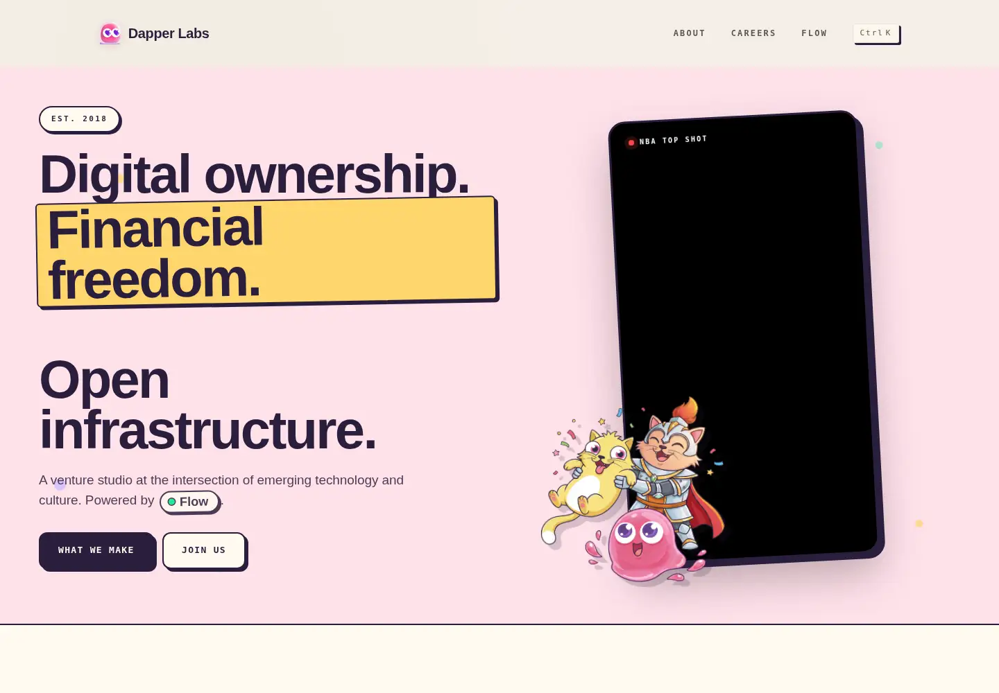 Screenshot of dapperlabs.com