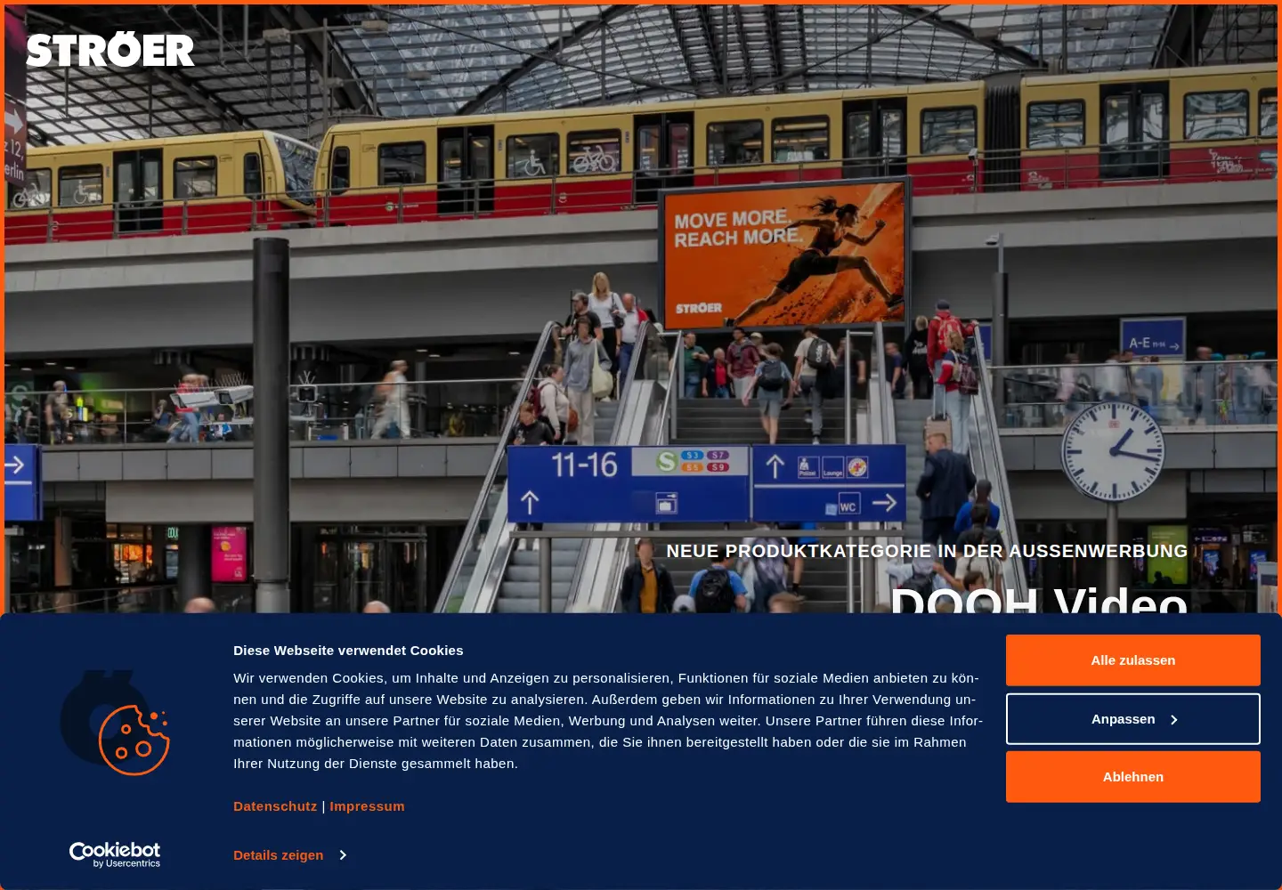 Screenshot of stroeer.de