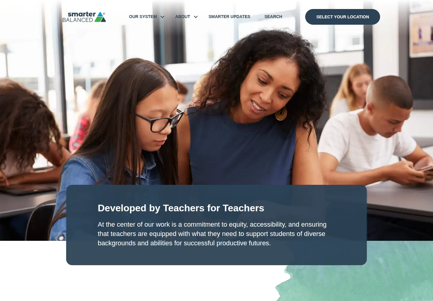 Screenshot of smarterbalanced.org