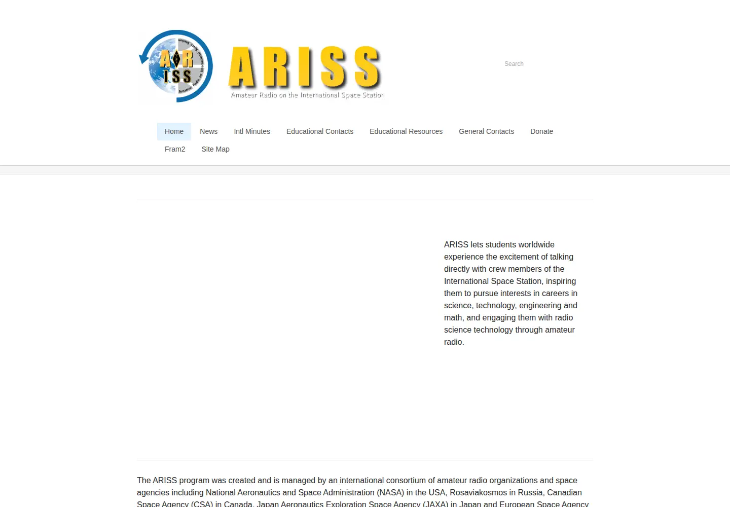 Screenshot of ariss.org